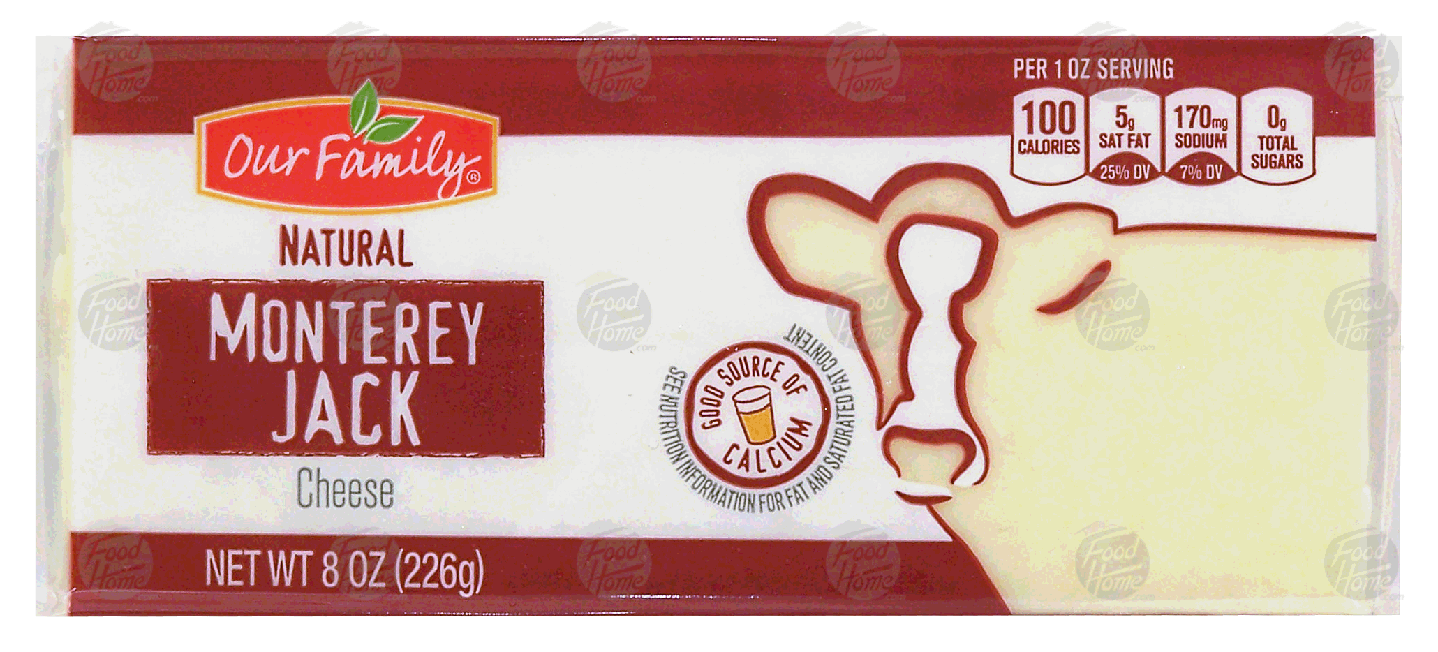 Our Family  monterey jack block cheese, natural Full-Size Picture